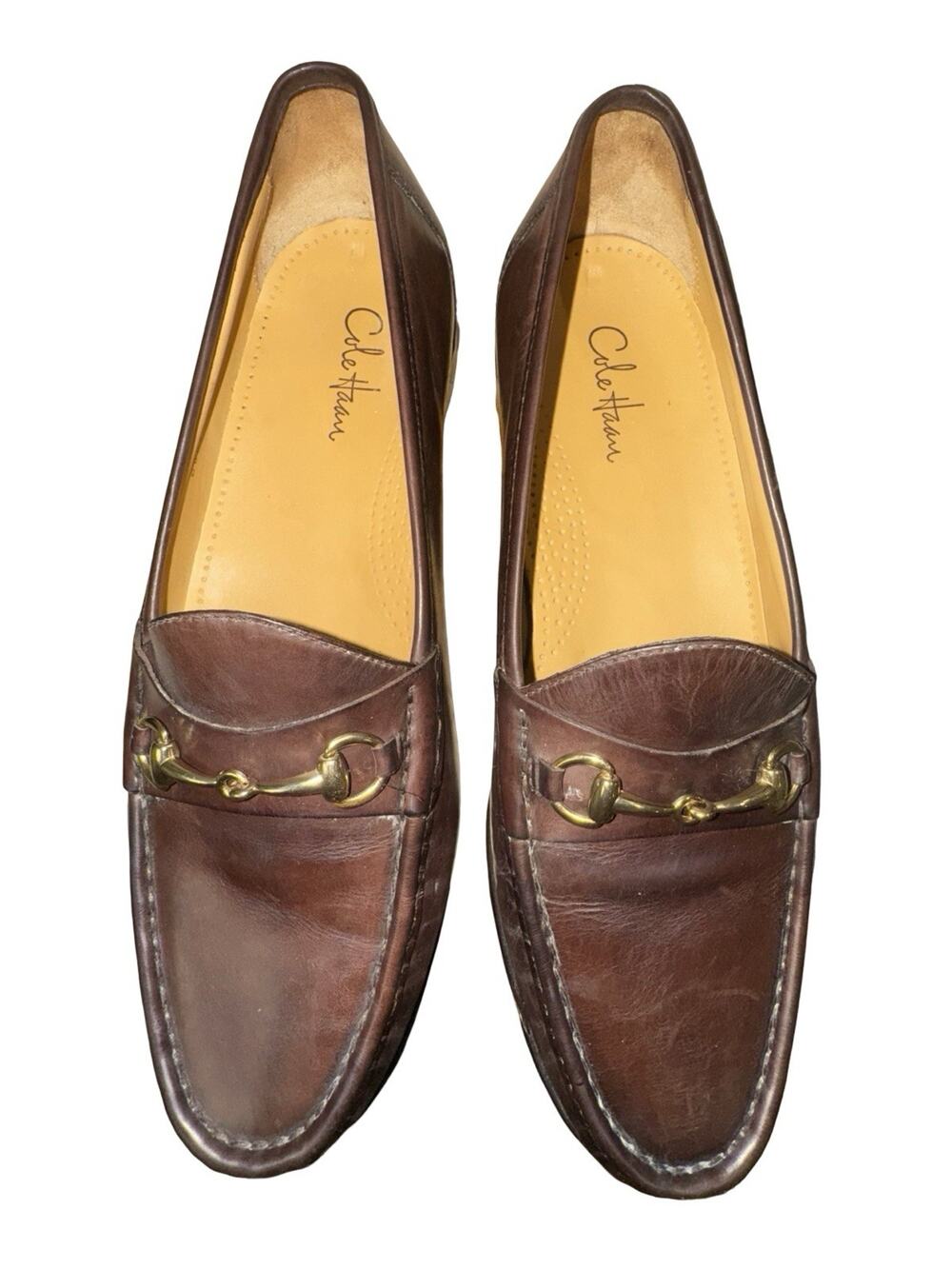 Cole Haan Brown Leather Horse Bit Loafer Sz 10.5